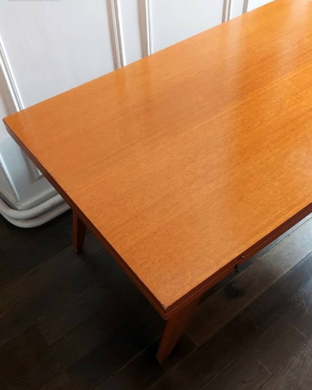 3 in 1 table with adjustable teak portfolio - “Révélation” model by Albert Ducrot - France, 1952