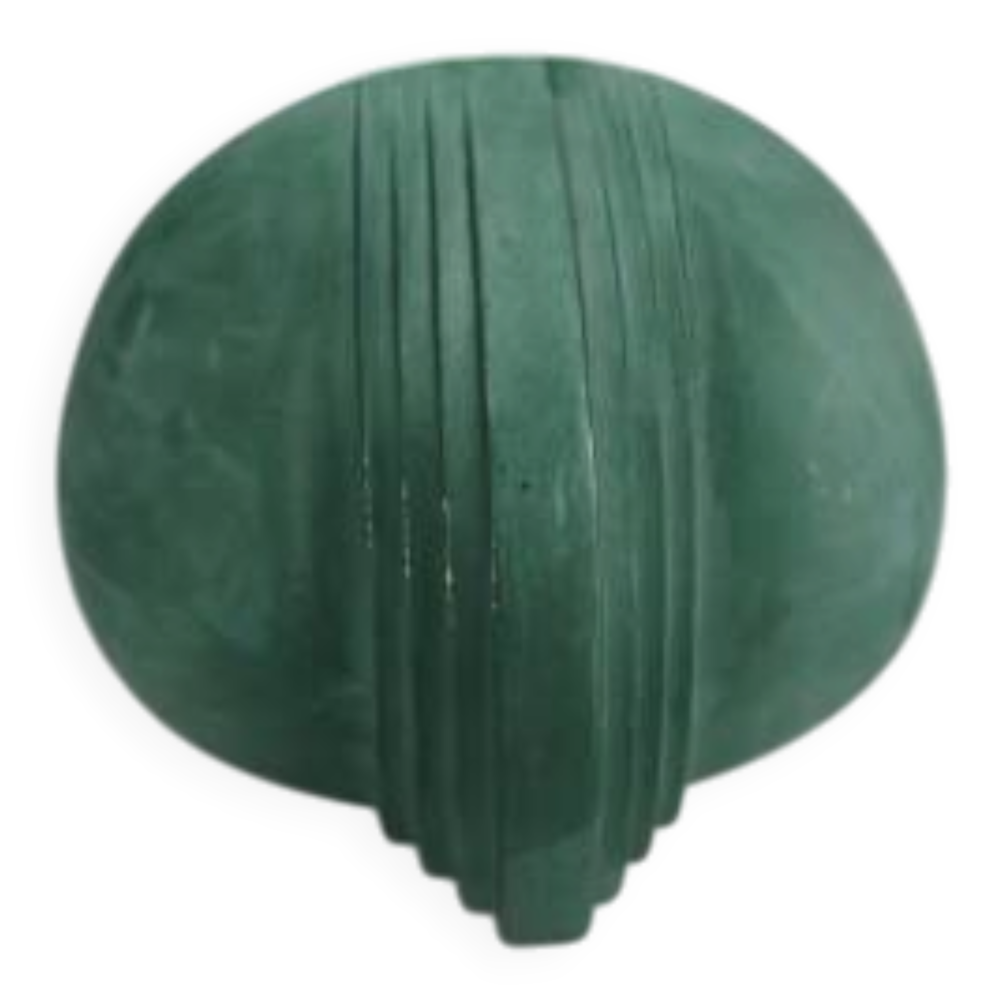 Art Deco wall light in green faience.