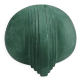 Art Deco wall light in green faience.