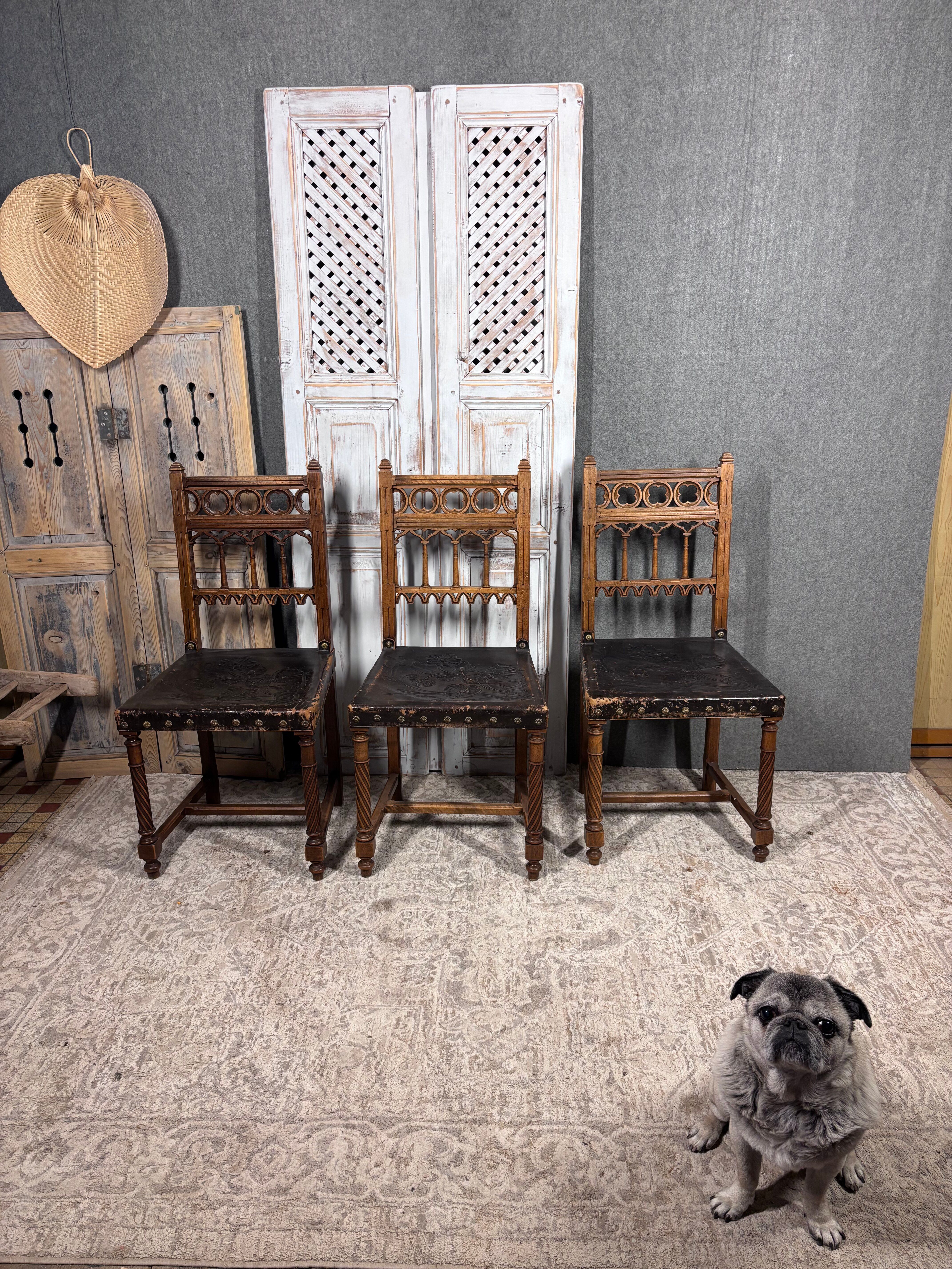 Neo-Gothic chairs