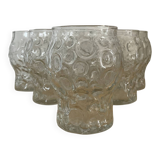 Série de 6 verres vintage années 70