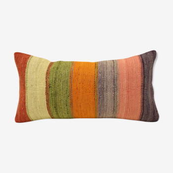 Housse coussin vintage kilim 25x50 cm