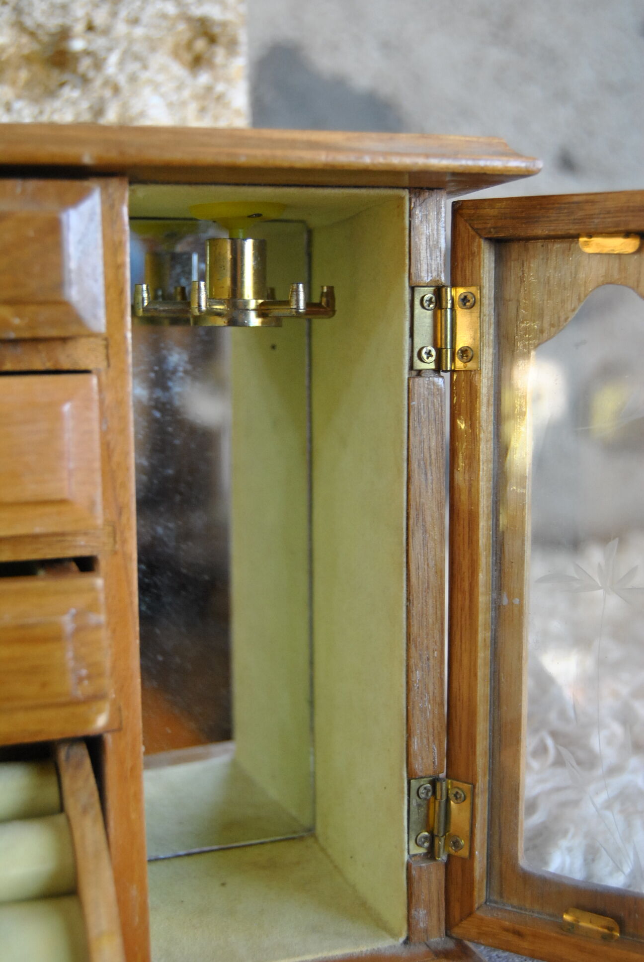 Cabinetmaker's jewelry box 50s/60s