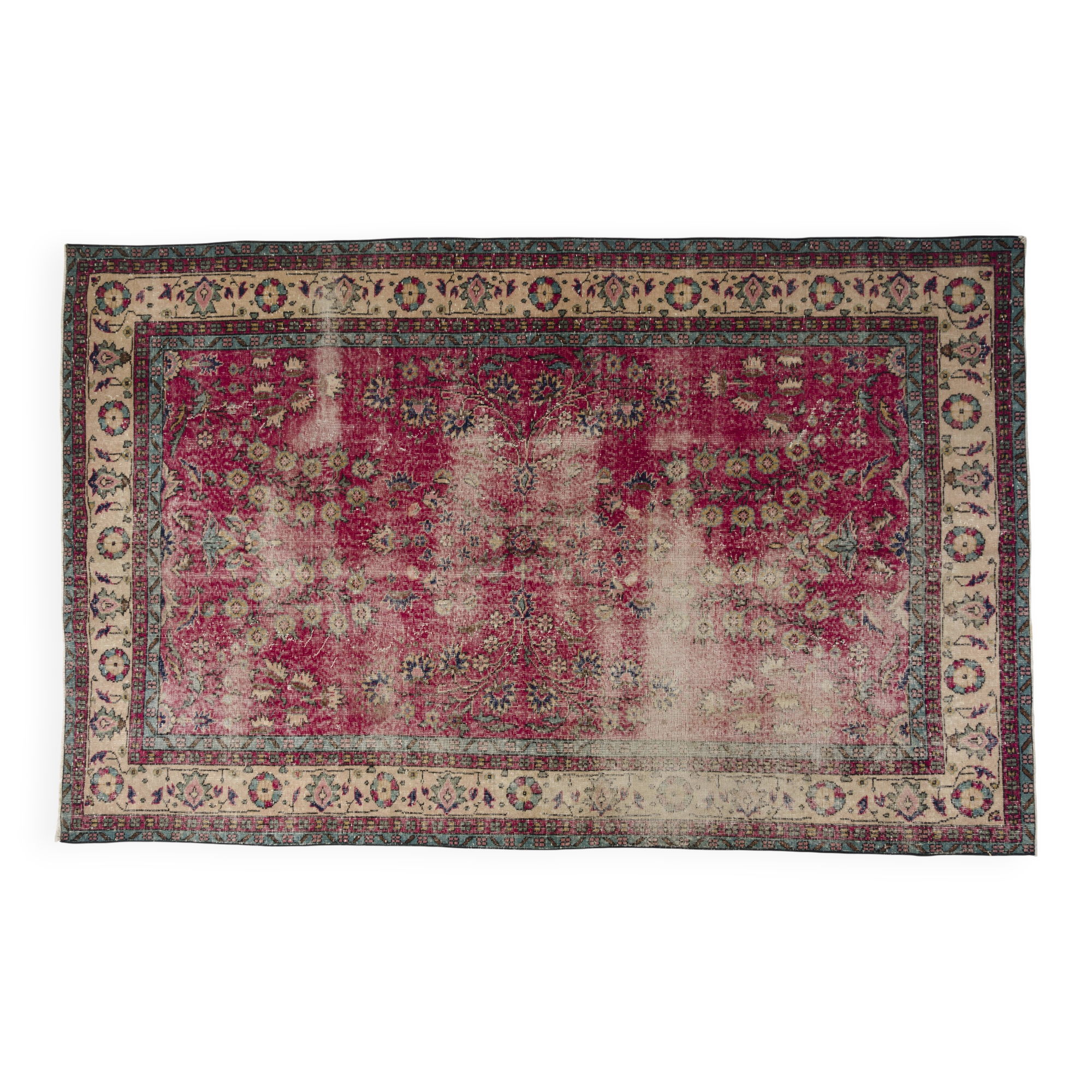 Turkish Floor Vintage Rug  sku-2017