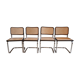 Suite de 4 chaises Breuer B32