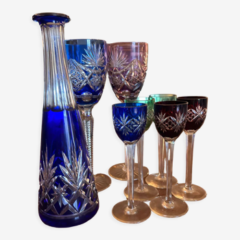 Engraved crystal glasses