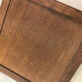 Ceramic and wood plaque frame