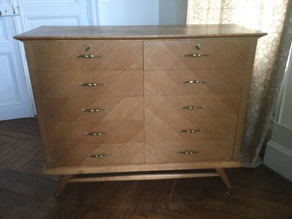 Commode pieds compas, années  60-70