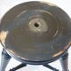 Piano stool of period and style Napoleon III, XIXth, tripod, blackened wood, adjustable