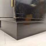 Modernist art deco black lacquered buffet