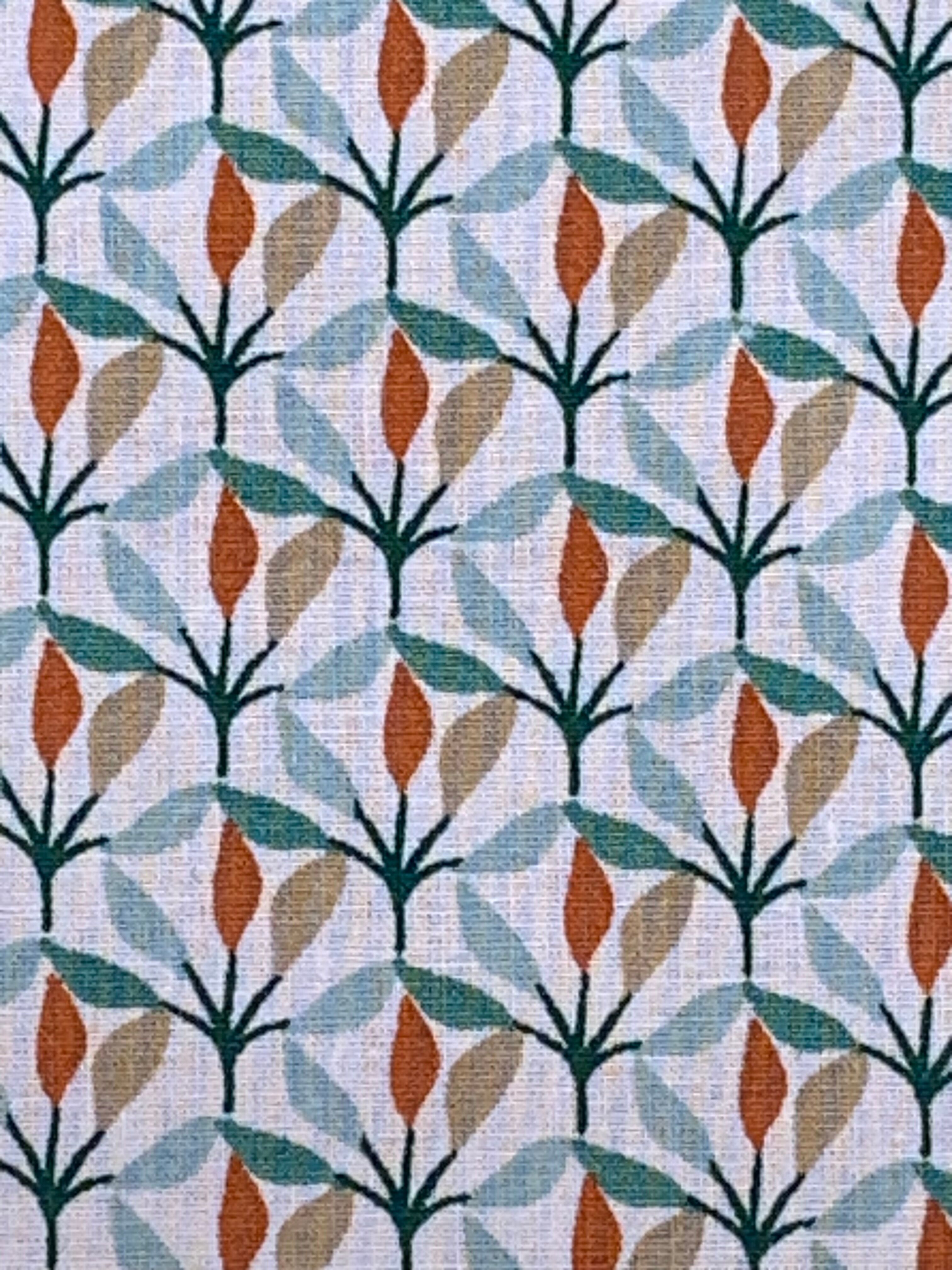 Rattan wardrobe with tapered legs from the 1960s.