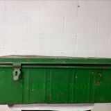 Vintage green industrial trunk
