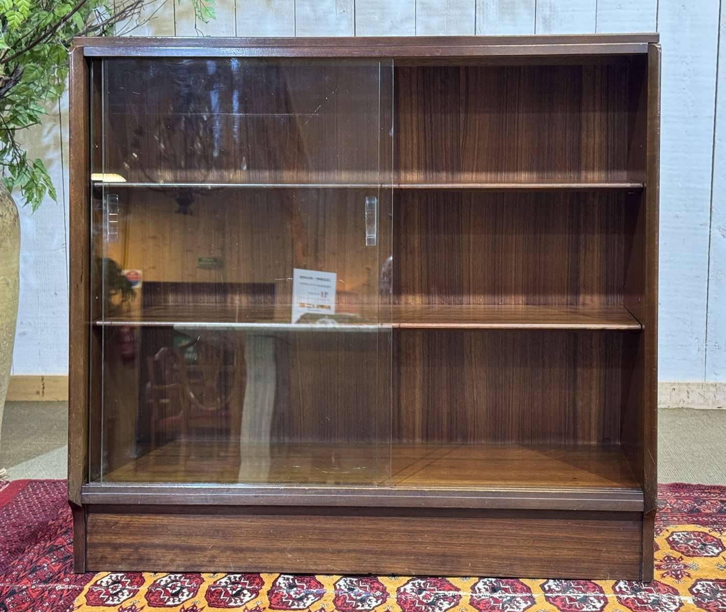 1970s GPlan mahogany display cabinet