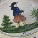 Pair of HB Quimper earthenware plates from the 1920s