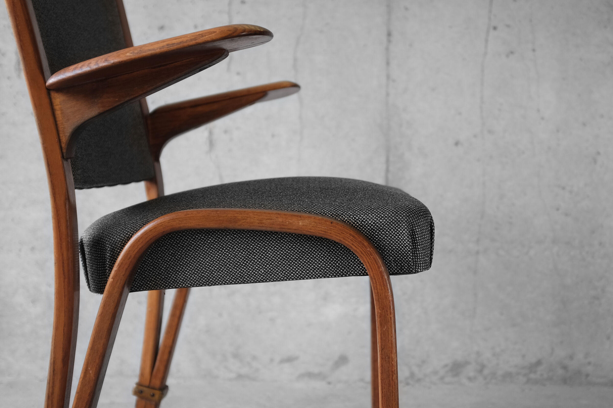 Armchair Steiner "Bow Wood" by Wilhelm Von Bode 1950