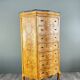 Commode Meuble De Rangement Louis XV En Loupe De Thuya Et Marbre, époque XI