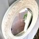 Large White Stucco Wooden Mirror Shabby Chic Baroque Decorative Art