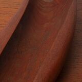 Organically Carved Serving Tray in Teak, 1950s Denmark