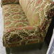Vintage velvet flowers fringed sofa