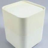 . Side table with two interlocking boxes made of ABS plastic "Componibili Quadrati", model 1967