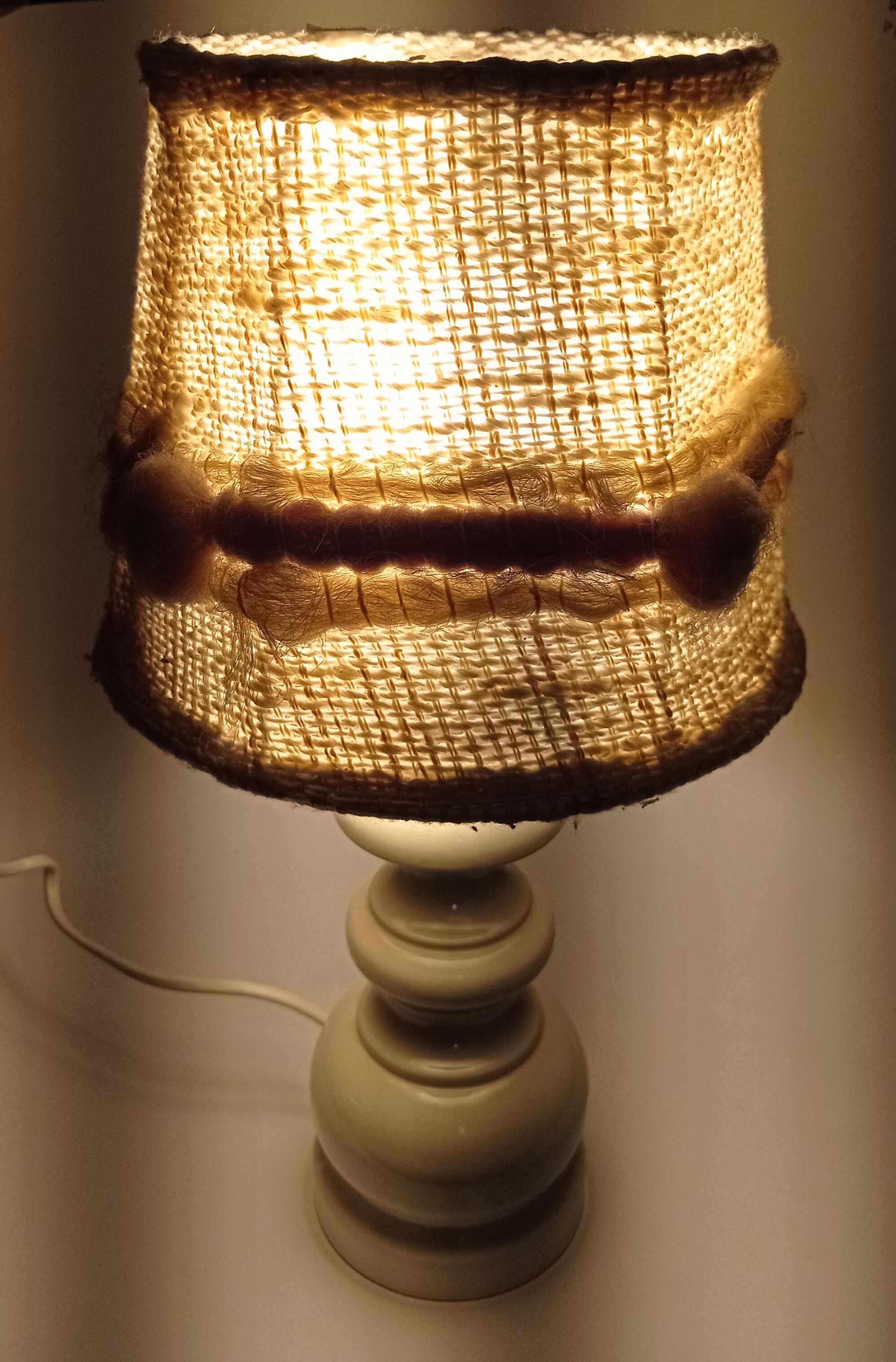 Wooden lamp foot