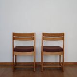 Pair of chairs sleigh Maison Regain