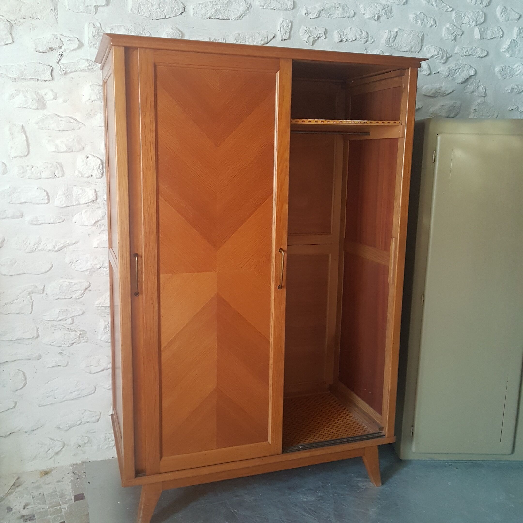 Vintage cabinet sliding doors