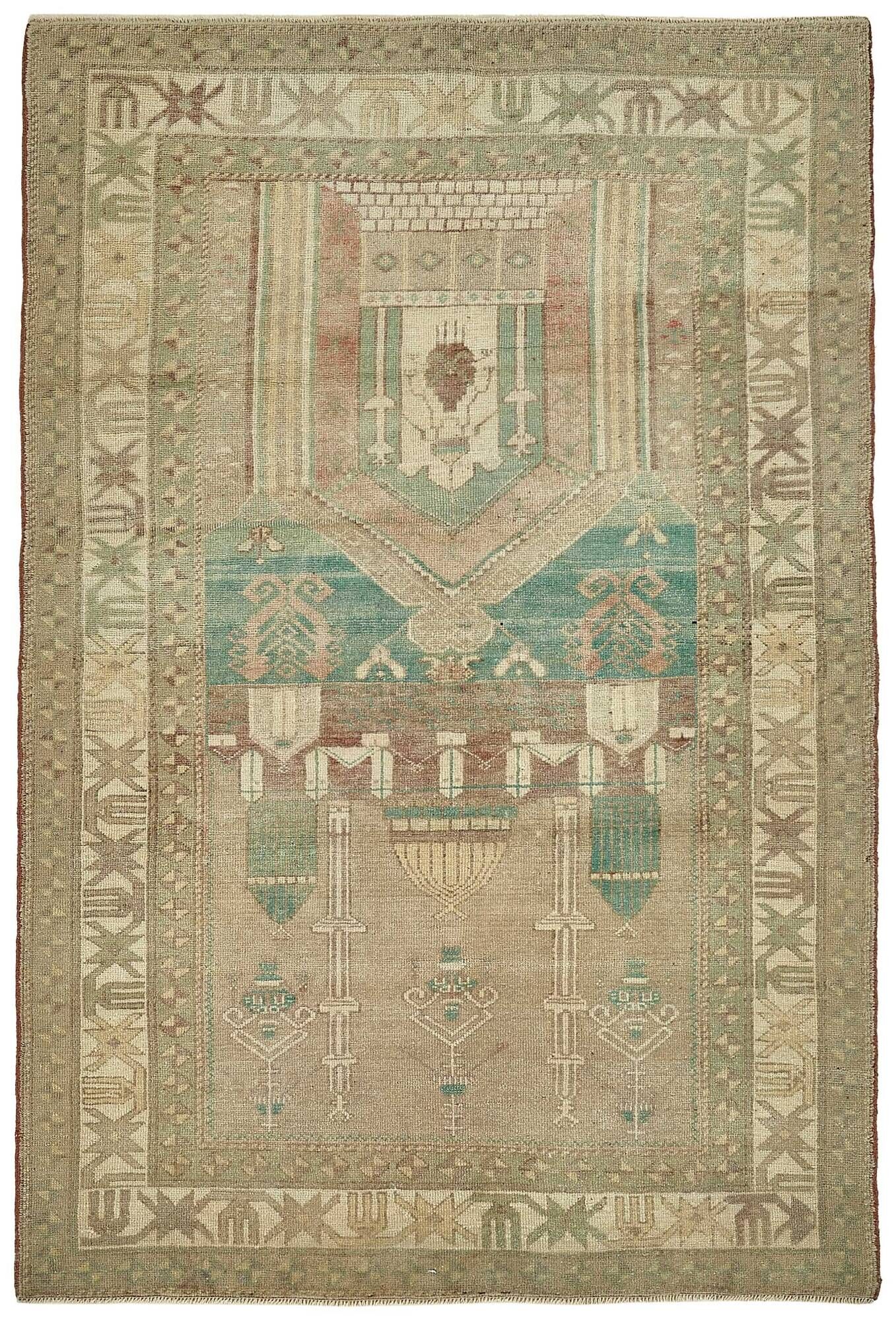 Turkish Vintage Anatolian Rug 142 cm x 210 cm