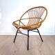 Vintage rattan chair, Rohe Noordwolde, 1960s