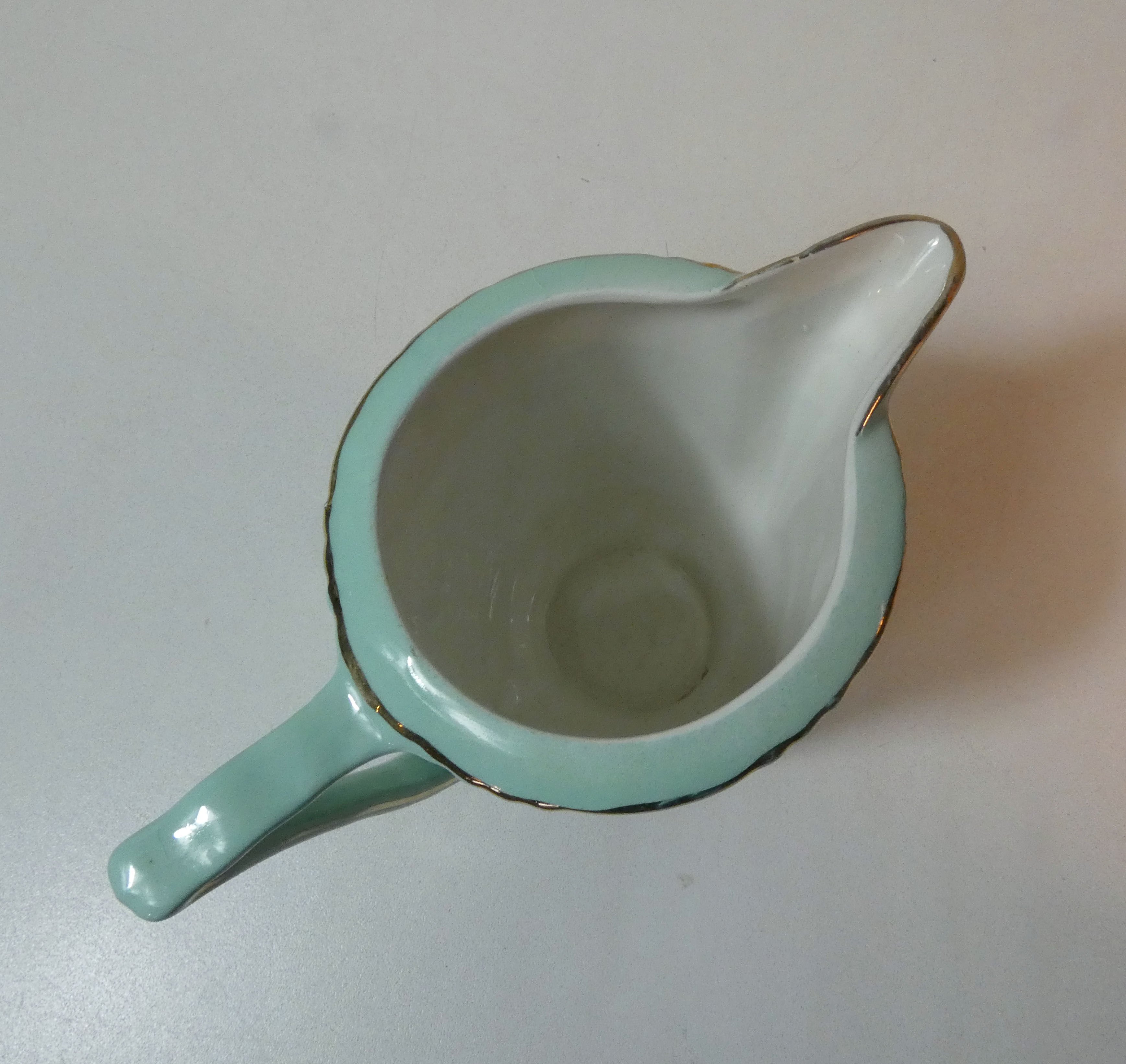 Pitcher us two vintage mint Moulin des Loups