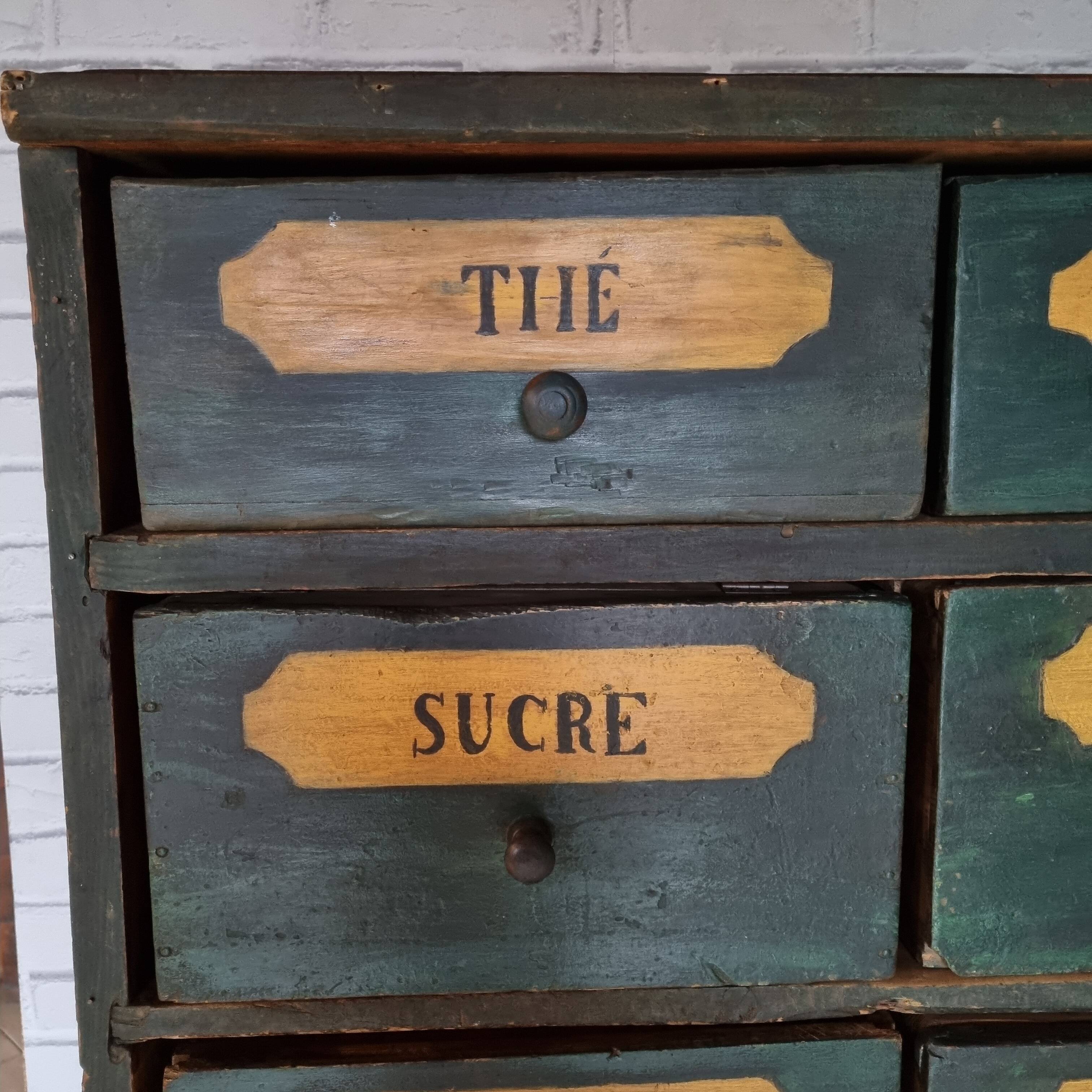 19th century mountain grocery cabinet