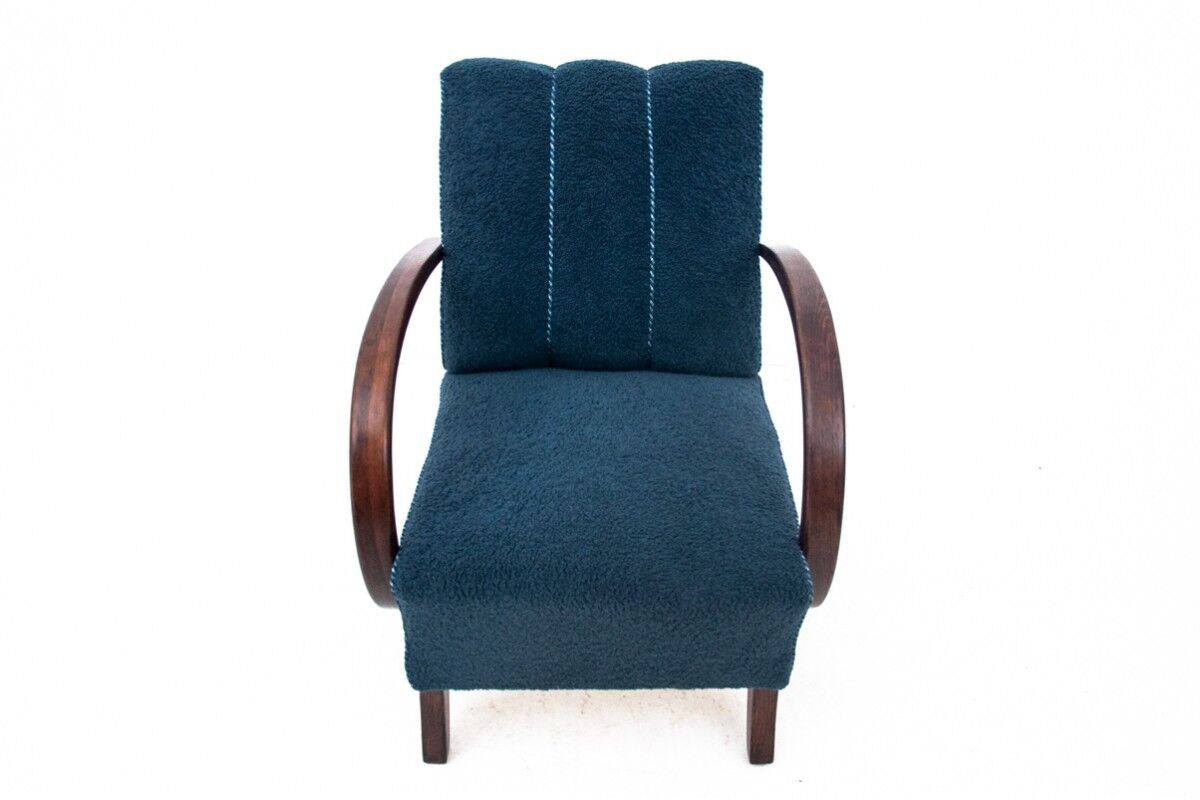 Two H-227 armchairs from the 1930s, designed by J. Halabala, Art Deco style, Czechoslovakia