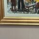 Original Swedish Oil on Canvas – “Market Scene” by Arne Wallsten – Signed