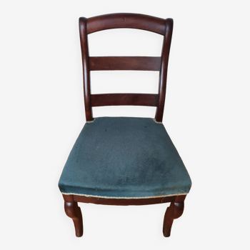 Chaise style Louis Philippe bleue