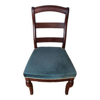 Blue Louis Philippe style chair