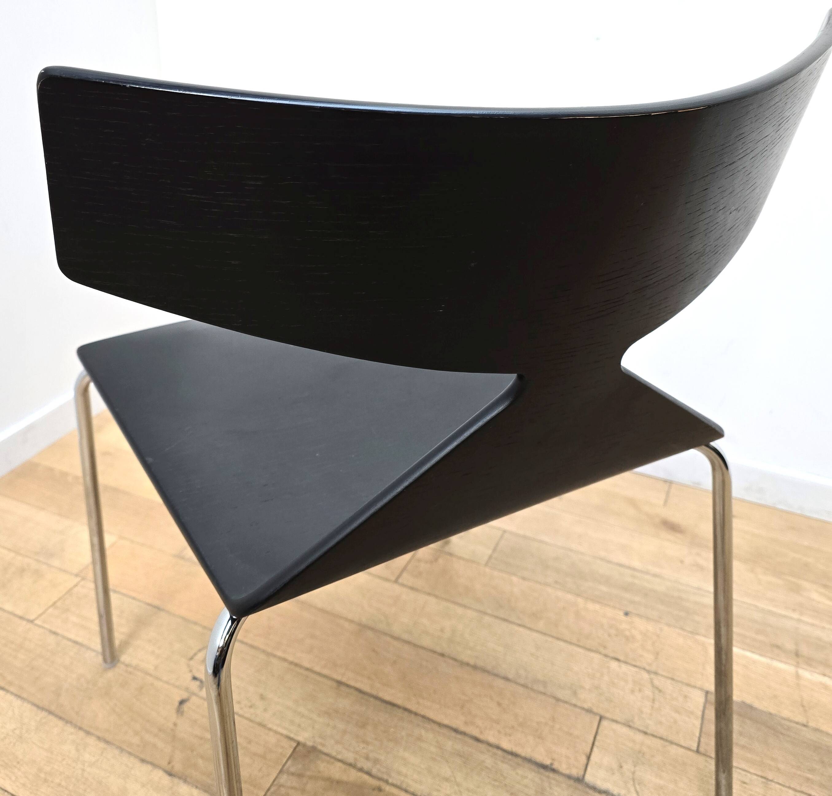 Set of 8 Saya dining chairs, Arper