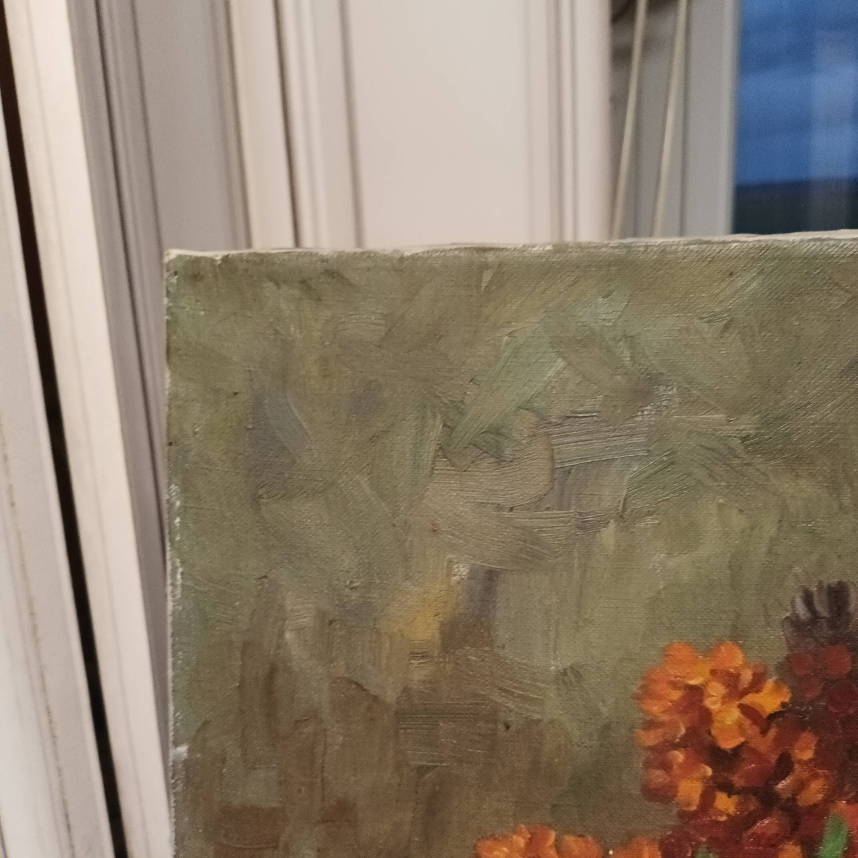 painting still life bouquet