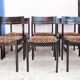 Lot de 4 chaises en teck 1960
