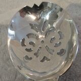 Christofle silver-plated ice cube serving spoon with pearl decoration