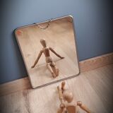 Barber mirror with chain - 29x23cm