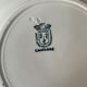 Lot de 9 assiettes plates Terre de Fer modèle « Campanule » St Amand et Hamage