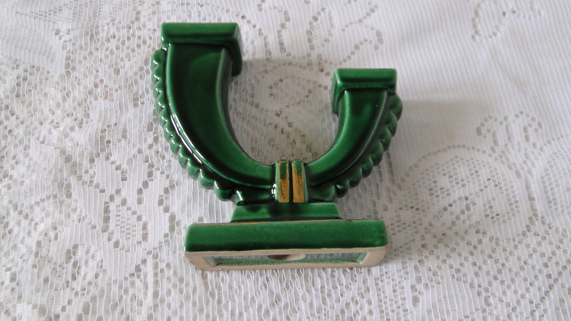 2-spoke art deco candle holder