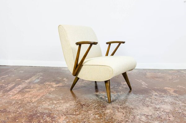 Fauteuil des années 50 Type 300-110 par GFM, Pologne, années 1960.