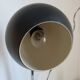 Large vintage 1960s black and wood eyeball design desk lamp - 50 cm
