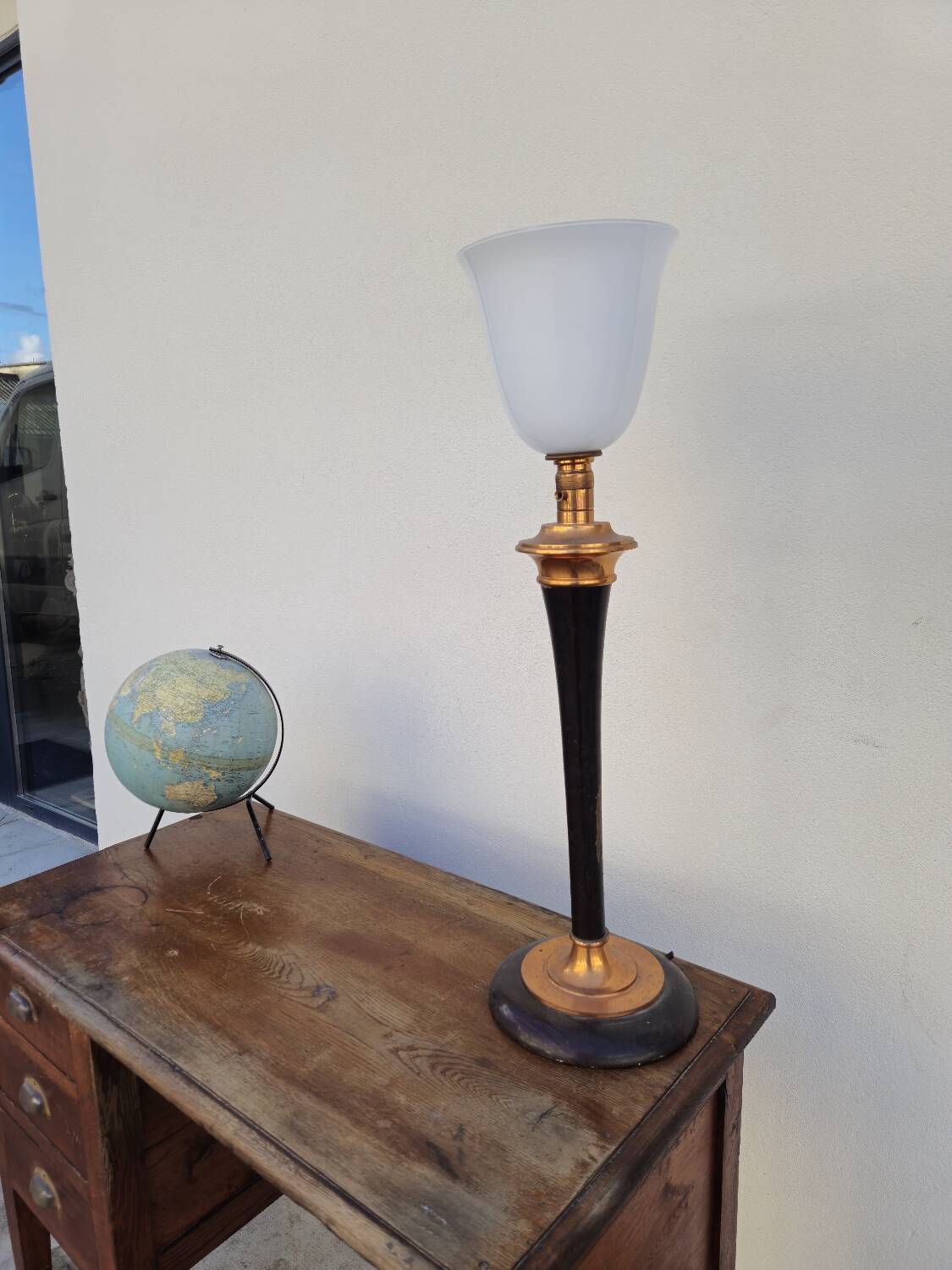 Antique solid oak desk from the 1900s