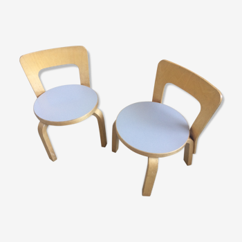 Pair of chairs N65 Aalto