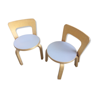 Pair of chairs N65 Aalto