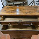 Louis Philippe style chest of drawers in walnut