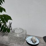 Round wall or ceiling light in glass