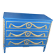 Commode Louis XVI Relookée Bleu Roi et Dorures